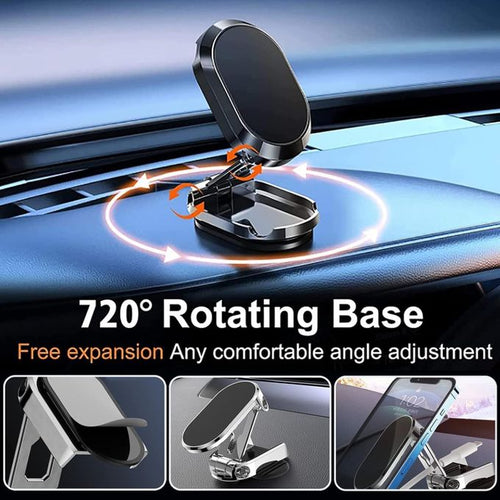 Support Téléphone Voiture Magnétique Pliable Premium